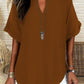 🌸Spring Sale 60% OFF👕Women's Plain Short Sleeve Blouse, Casual Solid Color Top for Daily Wear