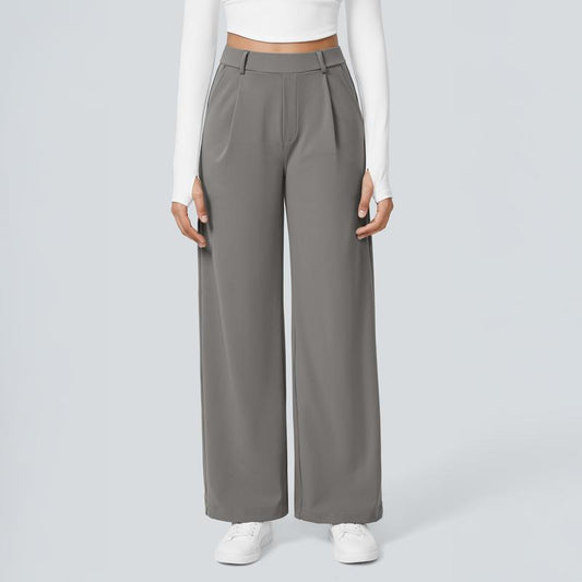 🏆2026 New Style 70% OFF💝Women's High Waisted Straight Leg Work Trousers with Side Pockets -✨Smart & Casual Look for Office and Beyond