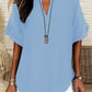 🌸Spring Sale 60% OFF👕Women's Plain Short Sleeve Blouse, Casual Solid Color Top for Daily Wear
