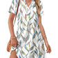 ⏰Hot Sale 50% OFF💃Women Casual V Neck Vacation Midi Dress With Pockets