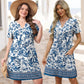 ⏰Hot Sale 50% OFF💃Women Casual V Neck Vacation Midi Dress With Pockets