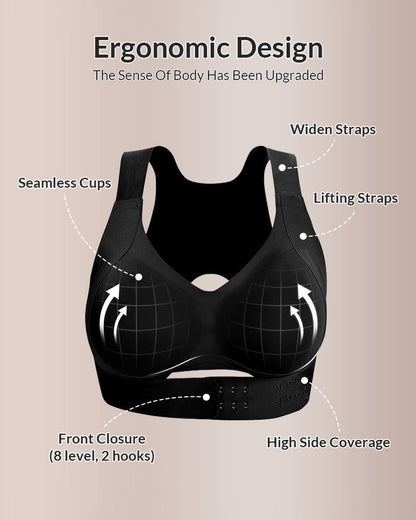 🔥Last Day Sale 49%🔥Front Closure Cross-Back Wireless Posture Bra