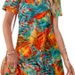 ⏰Hot Sale 50% OFF💃Women Casual V Neck Vacation Midi Dress With Pockets