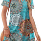 ⏰Hot Sale 50% OFF💃Women Casual V Neck Vacation Midi Dress With Pockets
