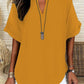 🌸Spring Sale 60% OFF👕Women's Plain Short Sleeve Blouse, Casual Solid Color Top for Daily Wear