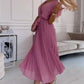 🌸Spring  Hot Sale 49% OFF🌸 Women's Solid V-Neck Pleated Flowy Dress