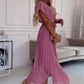🌸Spring  Hot Sale 49% OFF🌸 Women's Solid V-Neck Pleated Flowy Dress