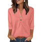🌸Hot Sale 60% OFF👕Women’s Casual Printed V-Neck Top 3/4 Sleeve Shirts