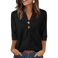 🌸Hot Sale 60% OFF👕Women’s Casual Printed V-Neck Top 3/4 Sleeve Shirts