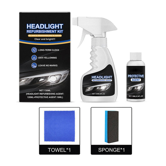 🏆 Last Day Special Price £7.99 ! 🔥Buy 2 Get 1 Free🚘 Automotive Headlamp Restoration Fluid, blurring enhanced crystalline coating refurbisher