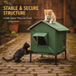 📢📢50% OFF !! ⏰All-Weather Elevated Outdoor Cat House🐱
