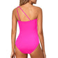 💥LAST DAY SALE 60% OFF🏖️🩱One Shoulder One Piece Swimsuit For Women Tummy Control Bathing Suit
