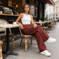 🏆2026 New Style 70% OFF💝Women's High Waisted Straight Leg Work Trousers with Side Pockets -✨Smart & Casual Look for Office and Beyond