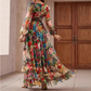 🎁New Arrival 50% OFF💥Romantic V-Neck Lantern Sleeve Floral Dress👗