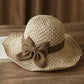 🎀 Hot Sale 49% OFF👒 | Straw Hat with Retro Bow – Foldable & Breathable for Summer