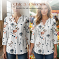 🌸Hot Sale 60% OFF👕Women’s Casual Printed V-Neck Top 3/4 Sleeve Shirts
