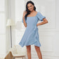💖Limited Sale 50% OFF💖Women's Square Neck Tie Waist Dress