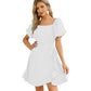💖Limited Sale 50% OFF💖Women's Square Neck Tie Waist Dress