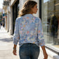 🌞HOT SALE 49% OFF👚Women's Floral Print V-Neck Blouse