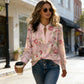 🌞HOT SALE 49% OFF👚Women's Floral Print V-Neck Blouse