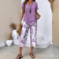 📢📢49% OFF !! ⏰Casual Round Neck Layered Tunic Top and Wide Leg Pants Set