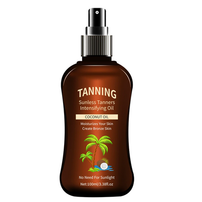 🏆LAST DAY SALE: BUY 2 GET 1 FREE!🏆Sunless Tanning Oil with Coconut Oil