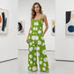 🔥Last day of the limited-time 50% off sale🔥Women's Floral Print Wide-Leg Jumpsuit – Breathable Polyester, Side Pockets & Plus Sizes (XL-5XL)👖