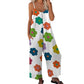 🔥Last day of the limited-time 50% off sale🔥Women's Floral Print Wide-Leg Jumpsuit – Breathable Polyester, Side Pockets & Plus Sizes (XL-5XL)👖