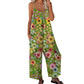 🔥Last day of the limited-time 50% off sale🔥Women's Floral Print Wide-Leg Jumpsuit – Breathable Polyester, Side Pockets & Plus Sizes (XL-5XL)👖