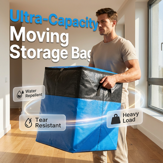 🧳50K+ SOLD!📦49% OFF! 🔥Collapsible Storage & Moving Bag – Heavy‑duty PE, water‑resistant. Extra‑large 180L, folds flat. Reinforced handles, perfect for moving or loft storage. 🏠