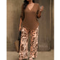 🥳2026 HOT SALE 50% OFF!  💞🥳Women's V-Neck Blouse & Printed Wide-Leg Pants Set
