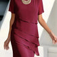 👗🍃Last Day Special Price:£21.99!!💥Elegant Pleated Chiffon Midi Dress