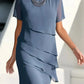 👗🍃Last Day Special Price:£21.99!!💥Elegant Pleated Chiffon Midi Dress