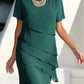 👗🍃Last Day Special Price:£21.99!!💥Elegant Pleated Chiffon Midi Dress